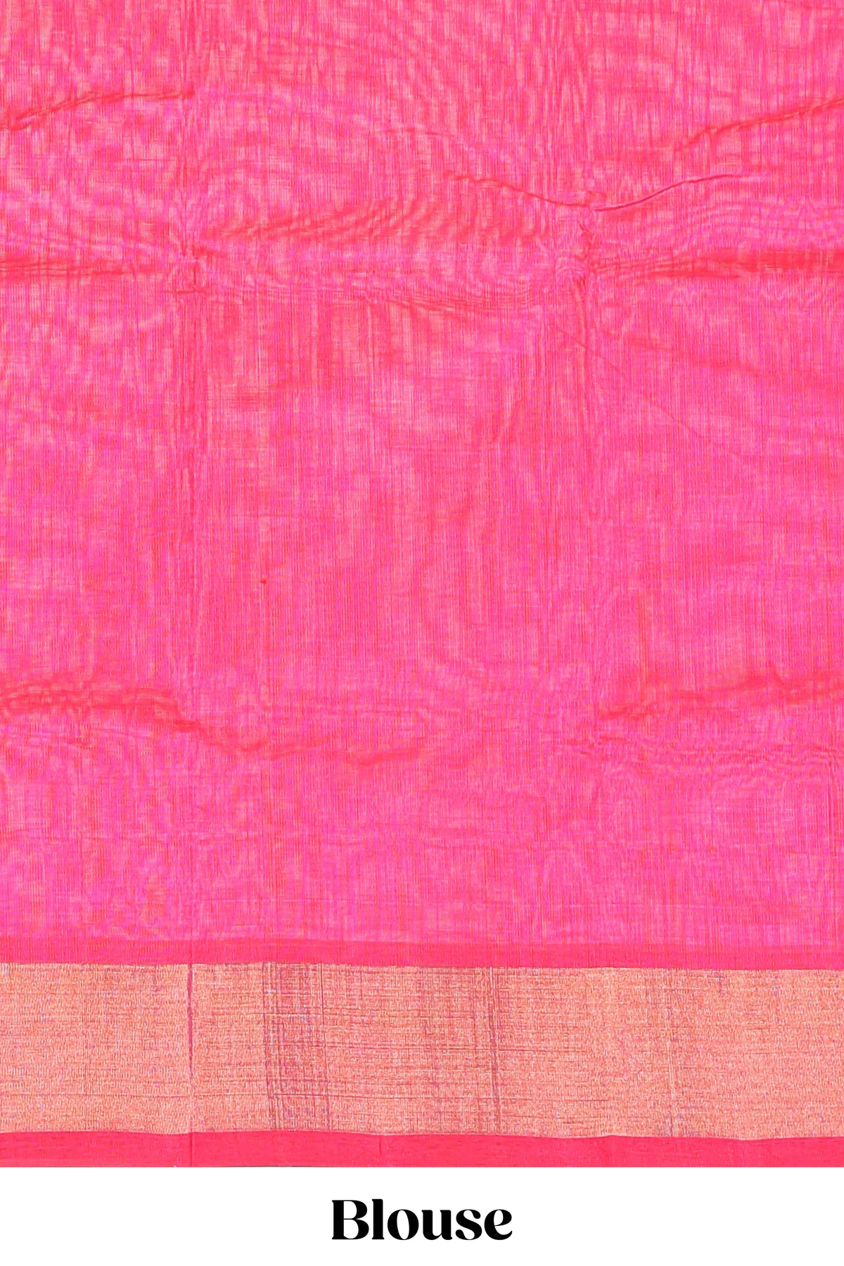 Blue butta designed silk cotton saree with contrast zari border and blouse