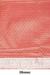 Mustard zari butta semi soft silk saree with self border and matching pallu