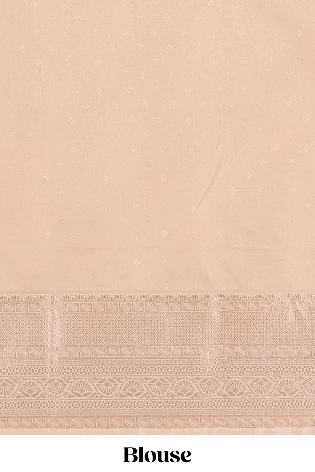 Mustard checked zari butta semi soft silk saree with contrast border and pallu