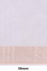 Jam purple checked zari motifs semi soft silk saree with contrast border and floral design pallu
