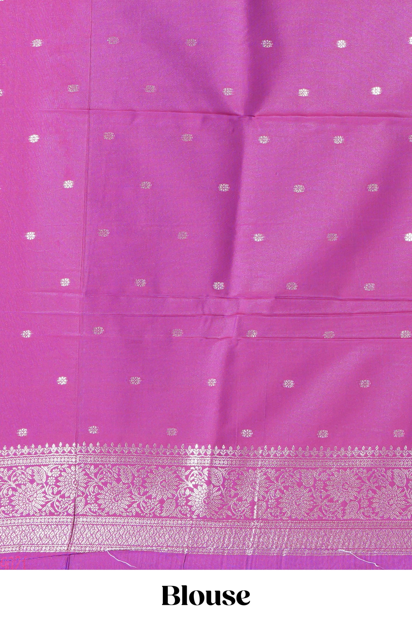 Purple zari motifs design semi soft silk saree with self border and matching blouse