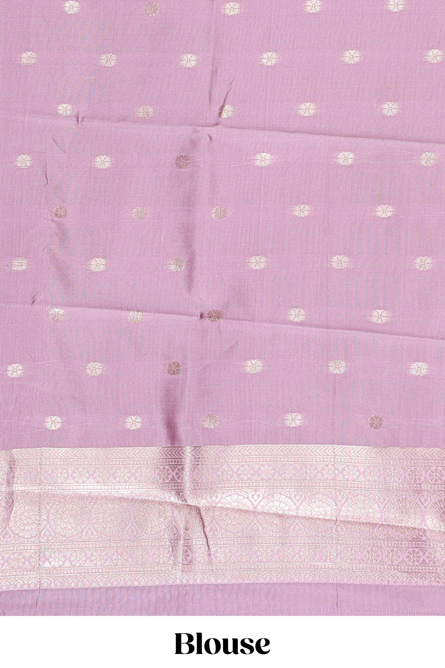 Dark brown checked floral motifs design semi soft silk saree with contrast border and blouse