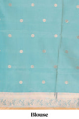 Sandle colour semi soft silk Woven Zari-Inspired Motifs and Zari Weave Design border with contrast pallu and blouse