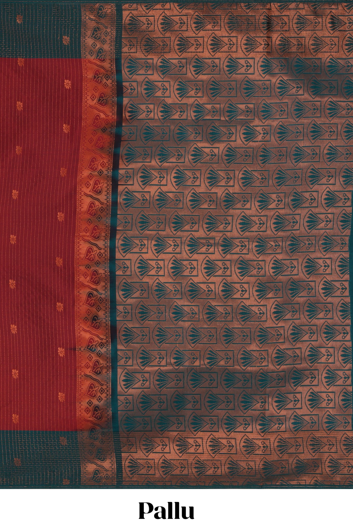 Maroon zari striped & floral motifs design semi soft silk saree with contrast zari border and plain blouse