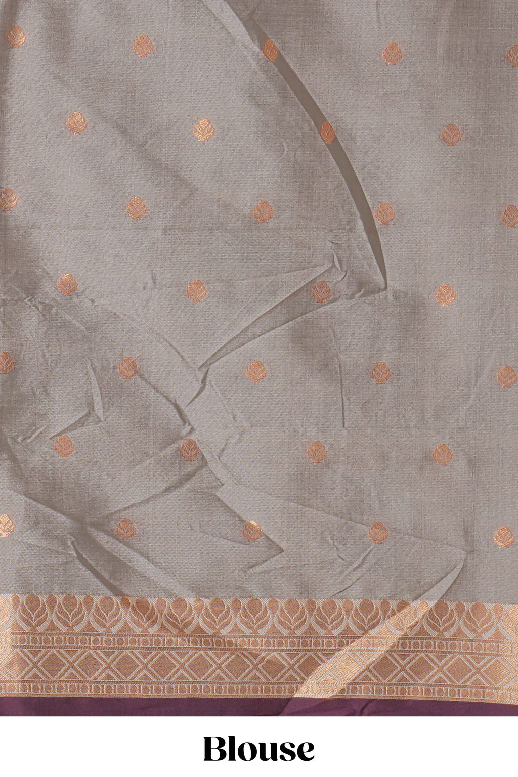 Wine purple striped motifs design semi soft silk saree with contrast border and zari motifs blouse