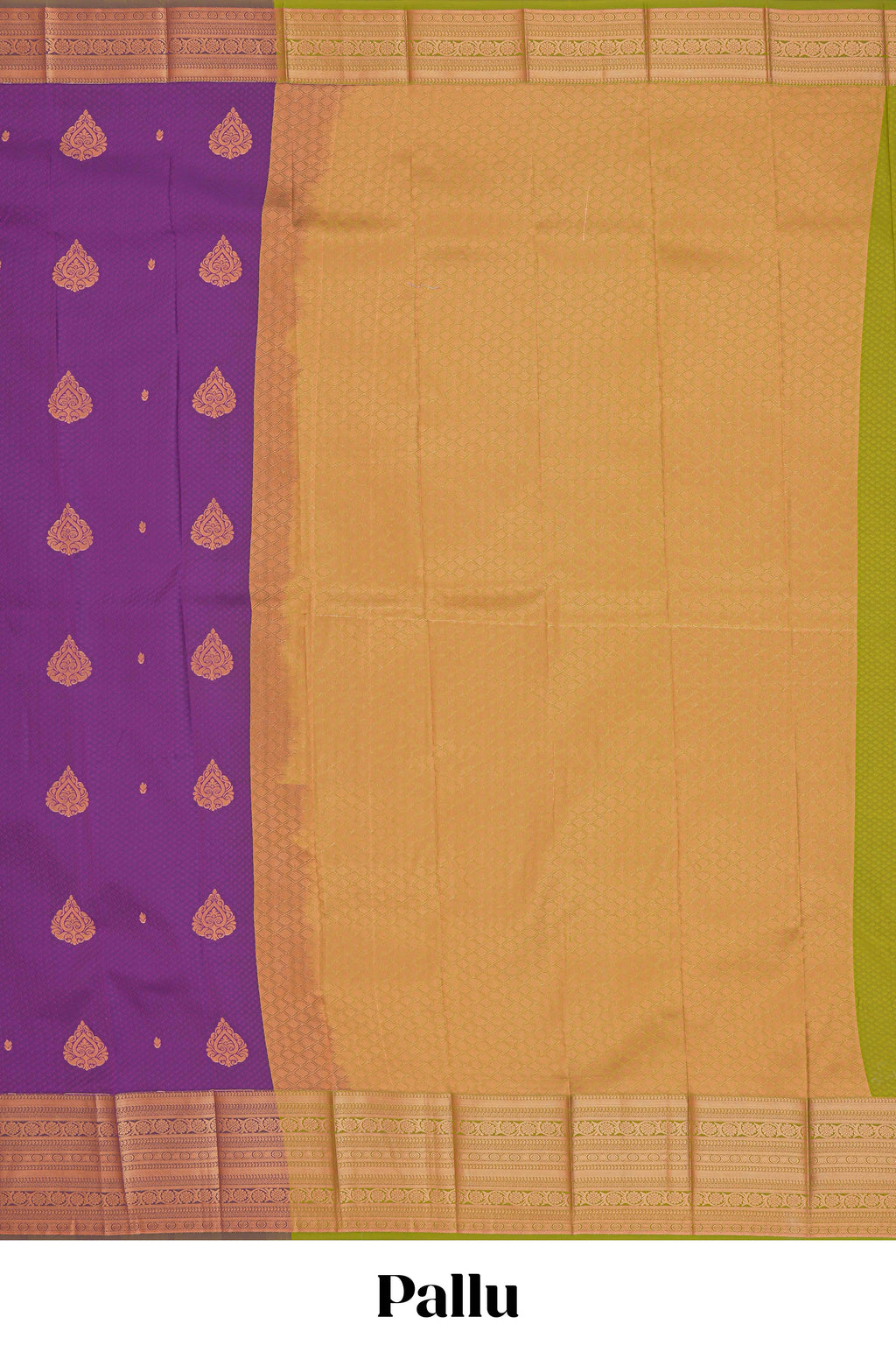 Purple floral design motifs semi soft silk saree with contrast border and blouse