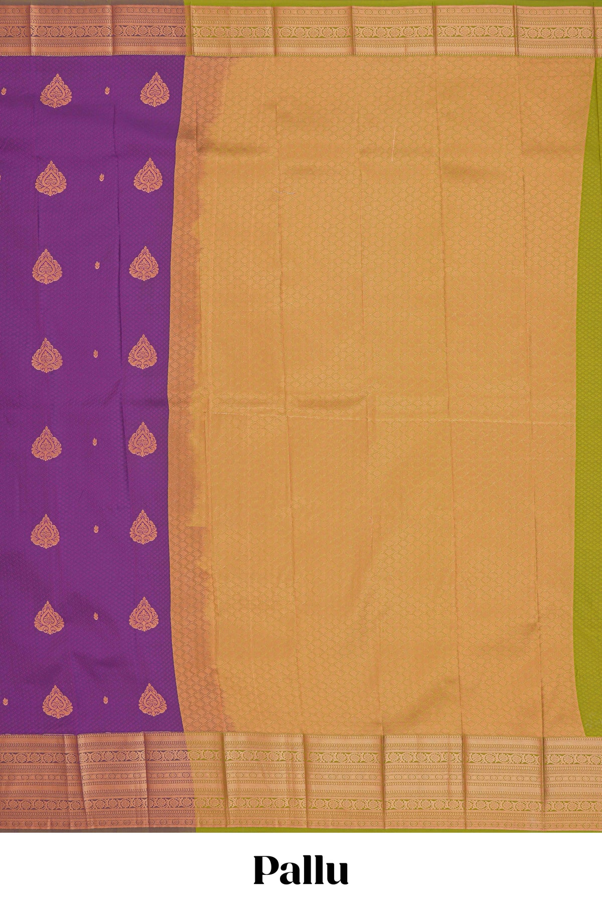 Purple floral design motifs semi soft silk saree with contrast border and blouse