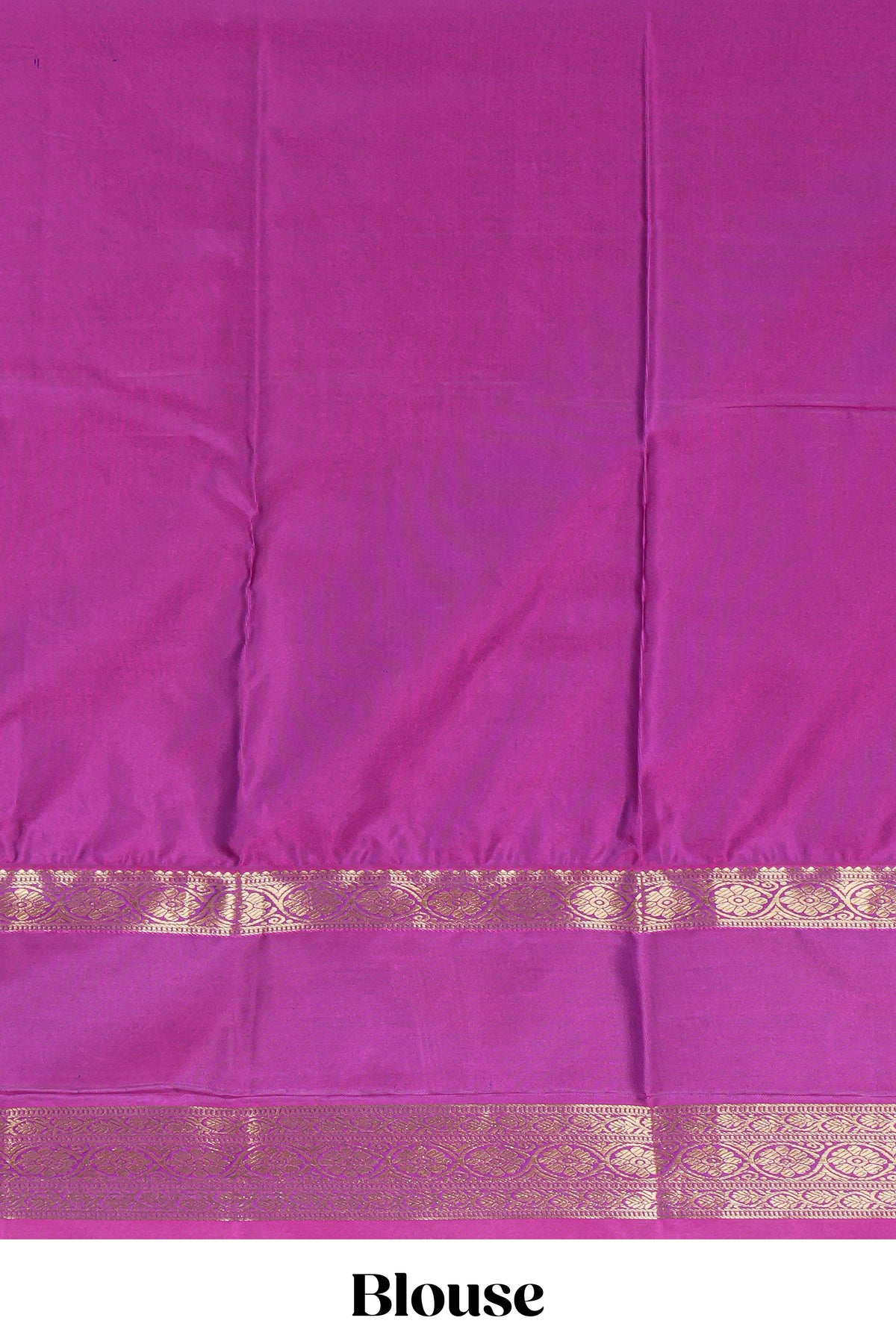 Dark violet floral zari motifs design semi soft silk saree with contrast zari border and blouse