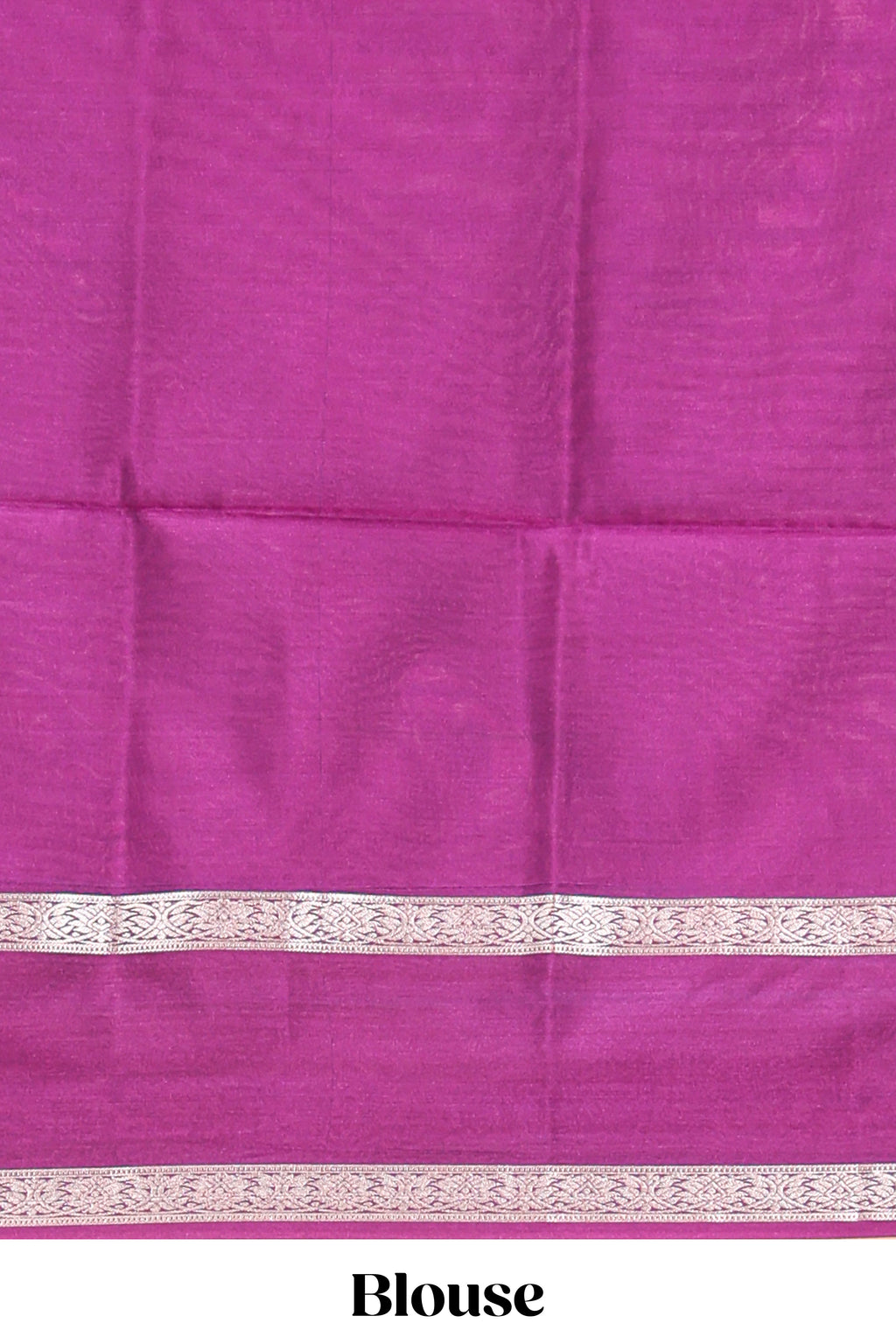 Midnight blue checked floral zari motifs design semi soft silk saree with contrast border and blouse