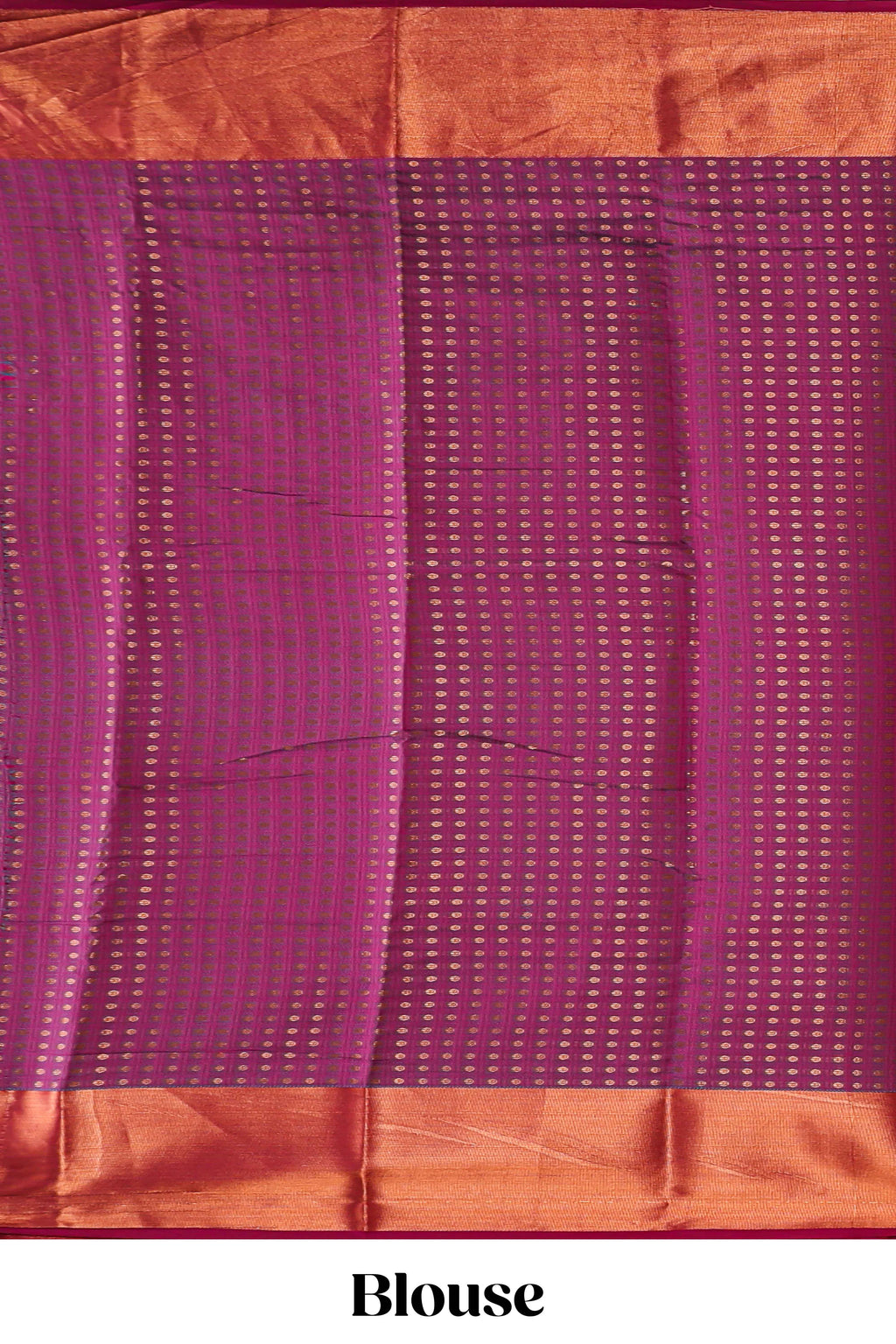 Royal blue shade zari motifs design semi soft silk saree with contrast border and matching motifs contrast blouse