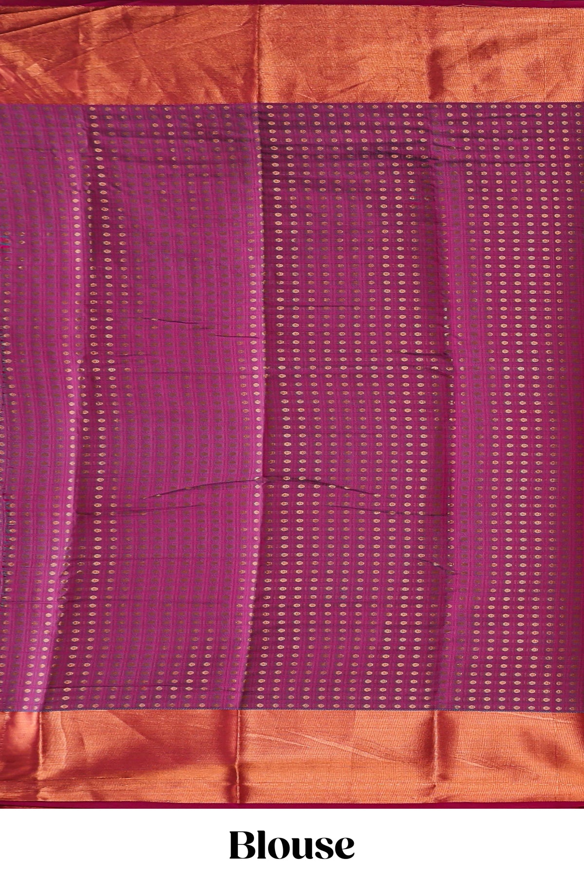 Royal blue shade zari motifs design semi soft silk saree with contrast border and matching motifs contrast blouse