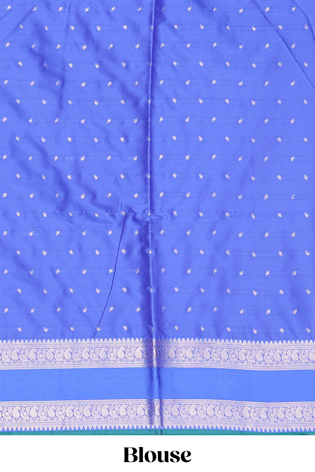 Peacock green Semi Soft Silk Saree delicate butta motifs with contrasting pallu elegant zari border along with contrast buttas blouse