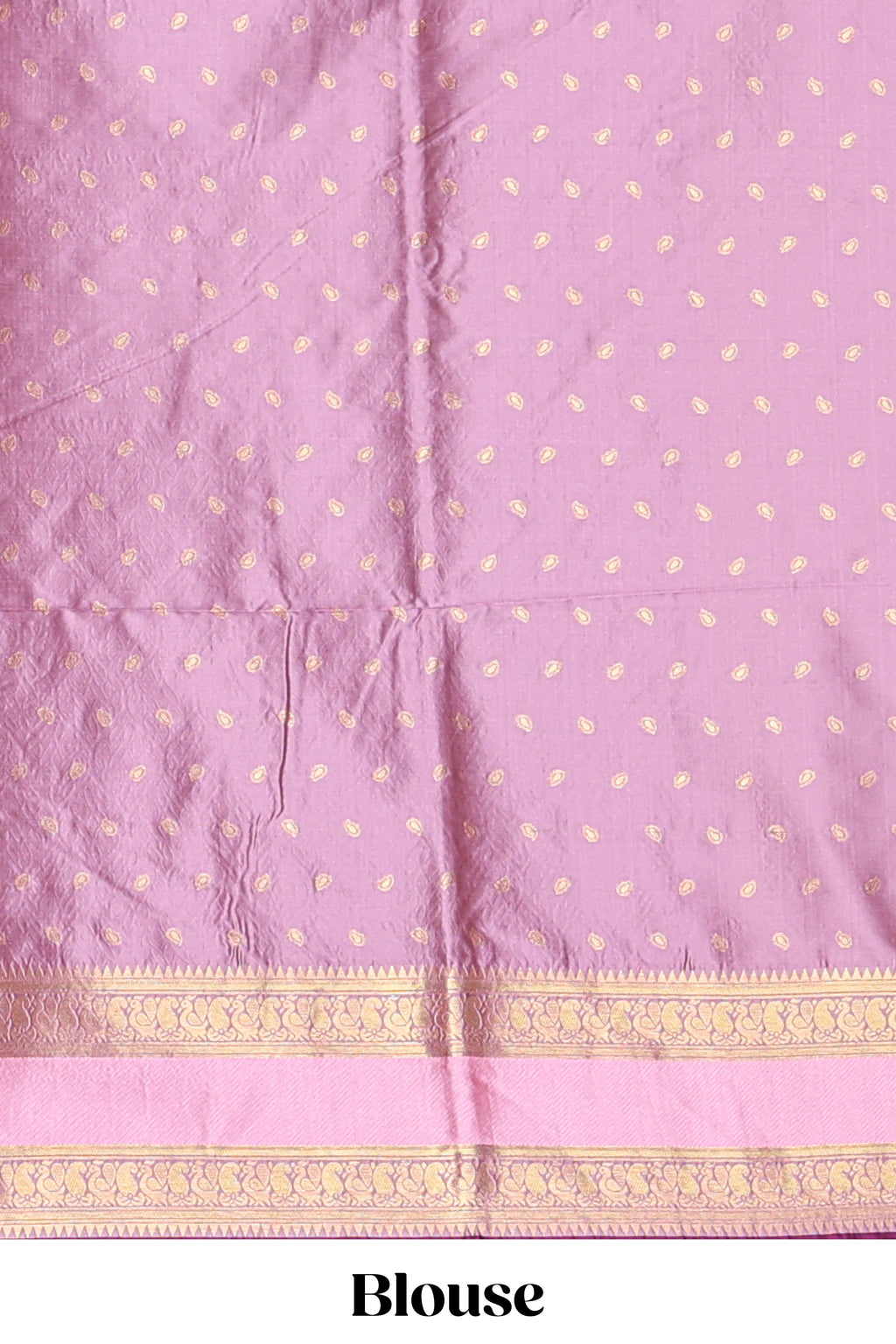 Purple Semi Soft Silk Saree delicate butta motifs with contrasting pallu elegant zari border along with contrast buttas blouse