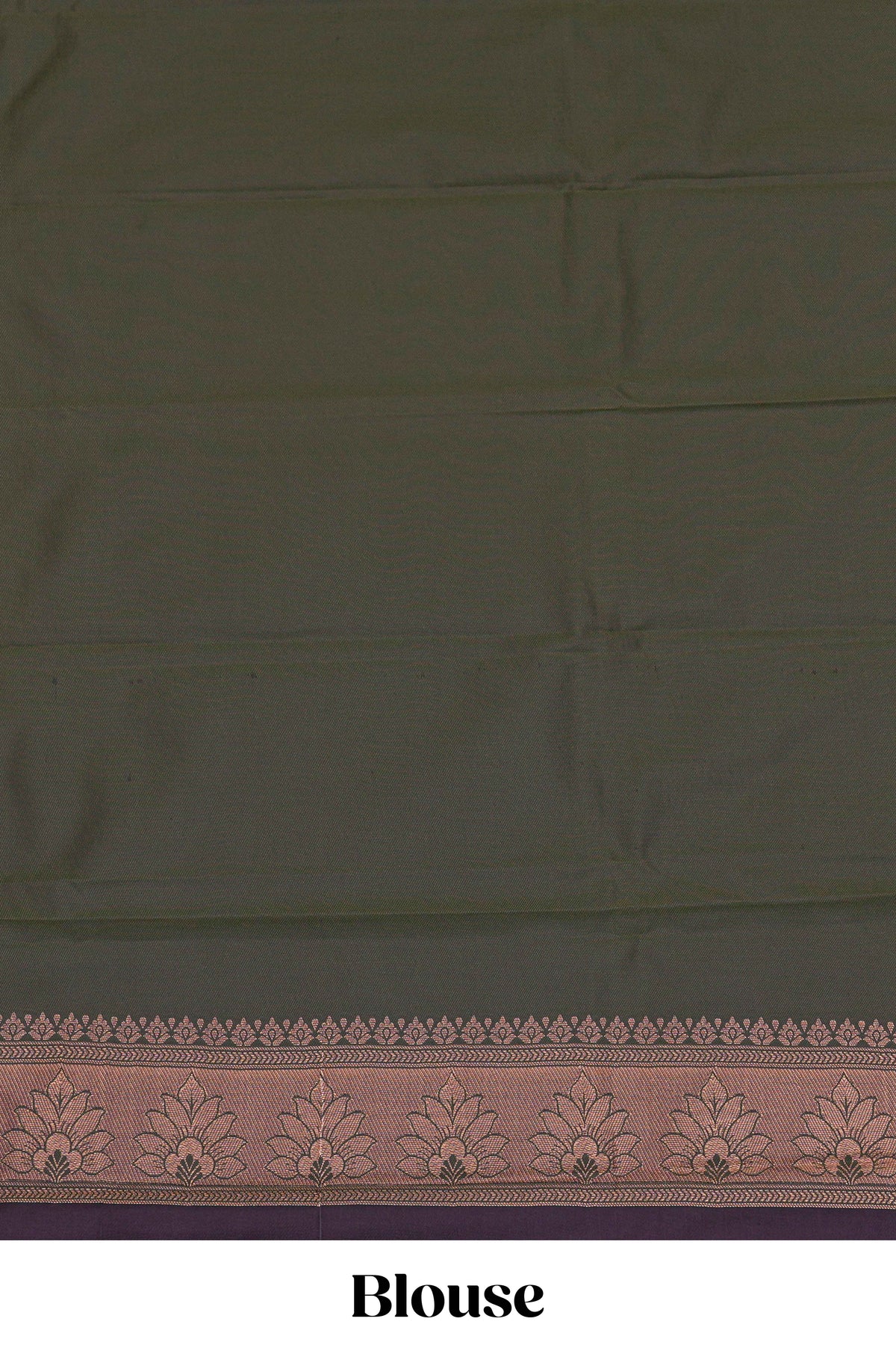 Violet stripes zari motifs design semi soft silk saree with contrast border and zari blouse