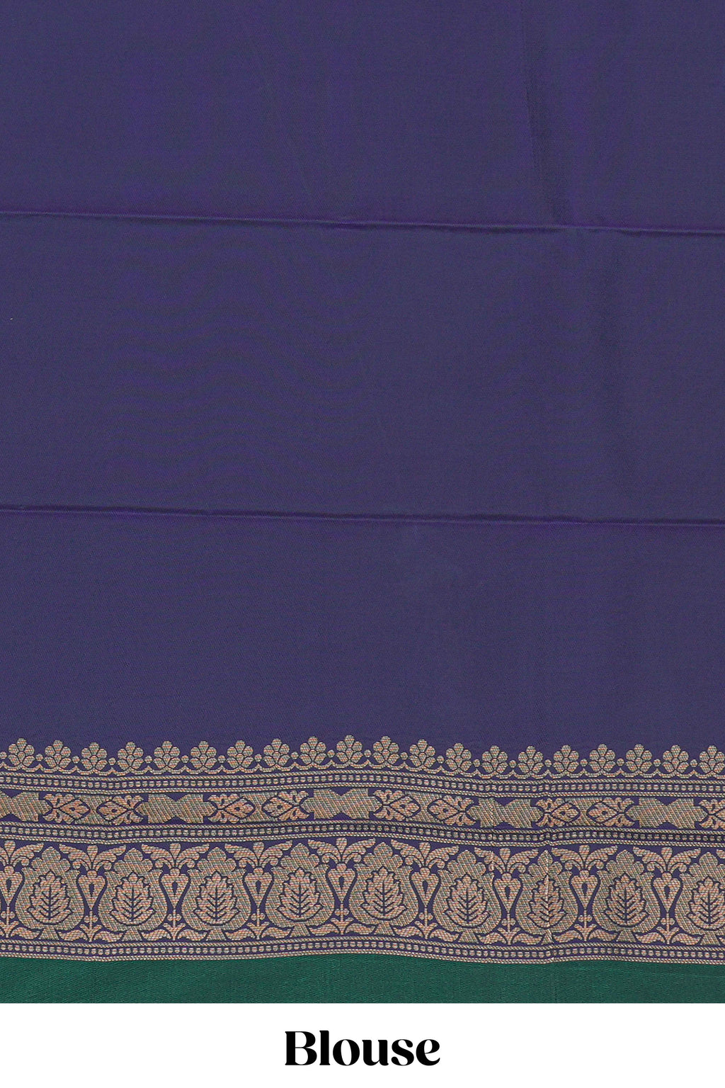 Green stripes zari motifs design semi soft silk saree with contrast border and zari blouse