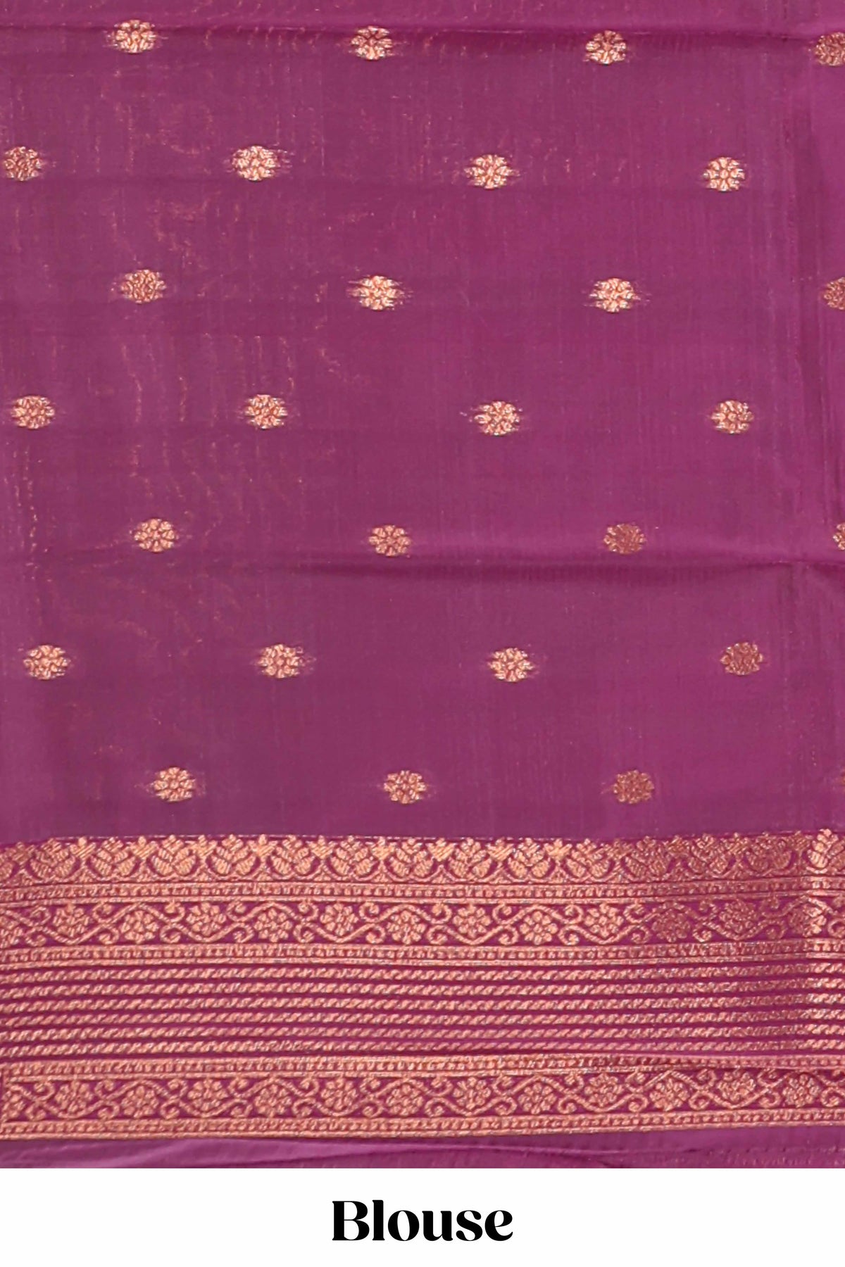 Multi color checked floral design motifs semi soft silk saree with contrast border and blouse
