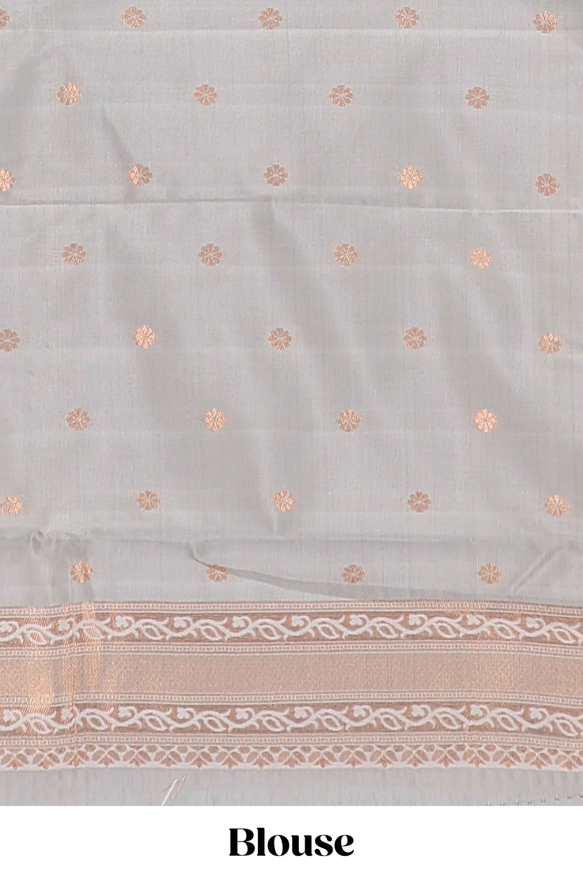 Blule checked  Semi Soft Silk Saree with contrast border along with contrasting blouse