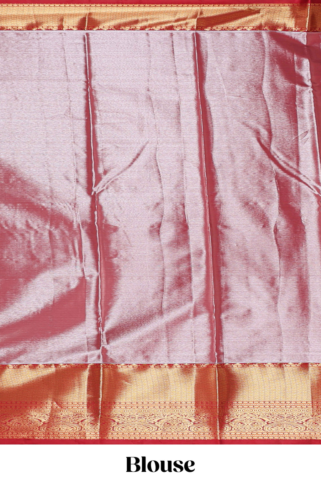 Cream shade checked butta design Semi Soft Silk Saree with contrast zari border along with contrasting blouse
