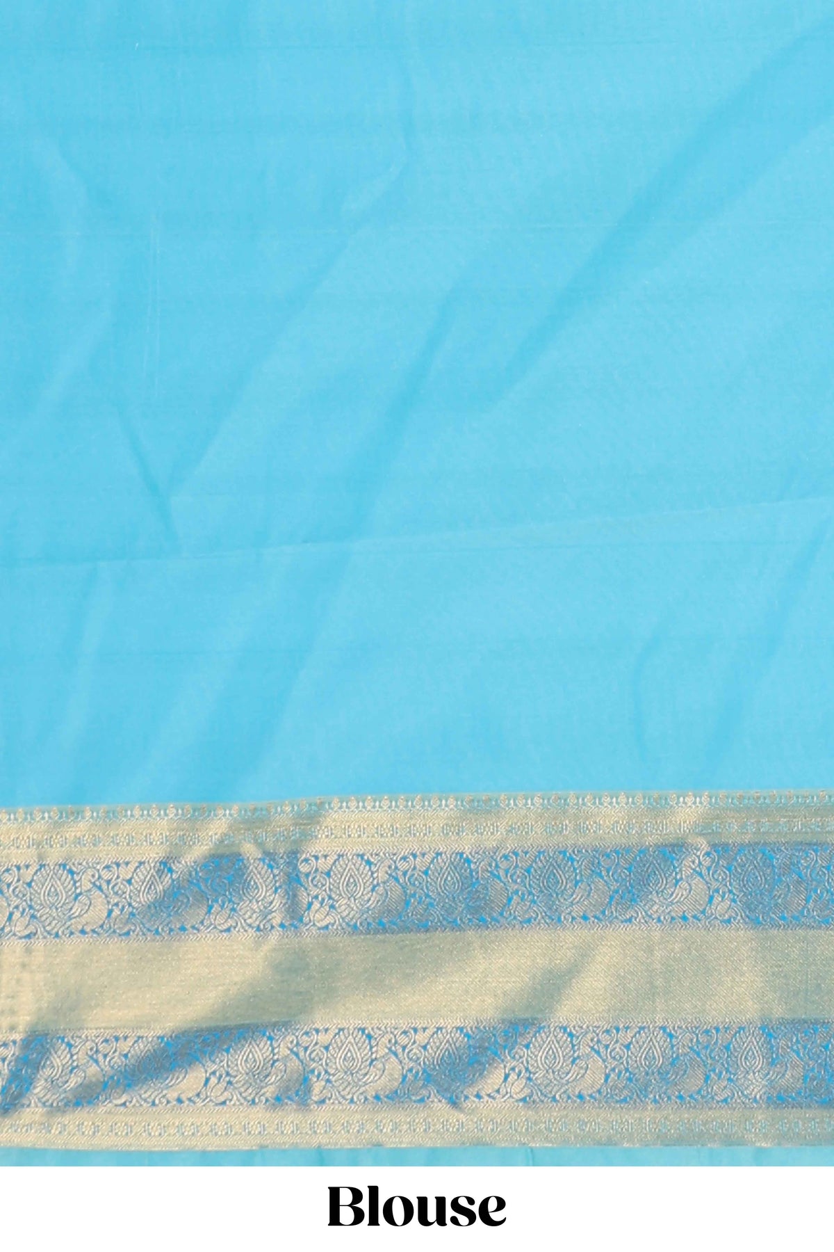 Pink striped floral and bird design semi soft silk saree with contrast bentex border and blouse
