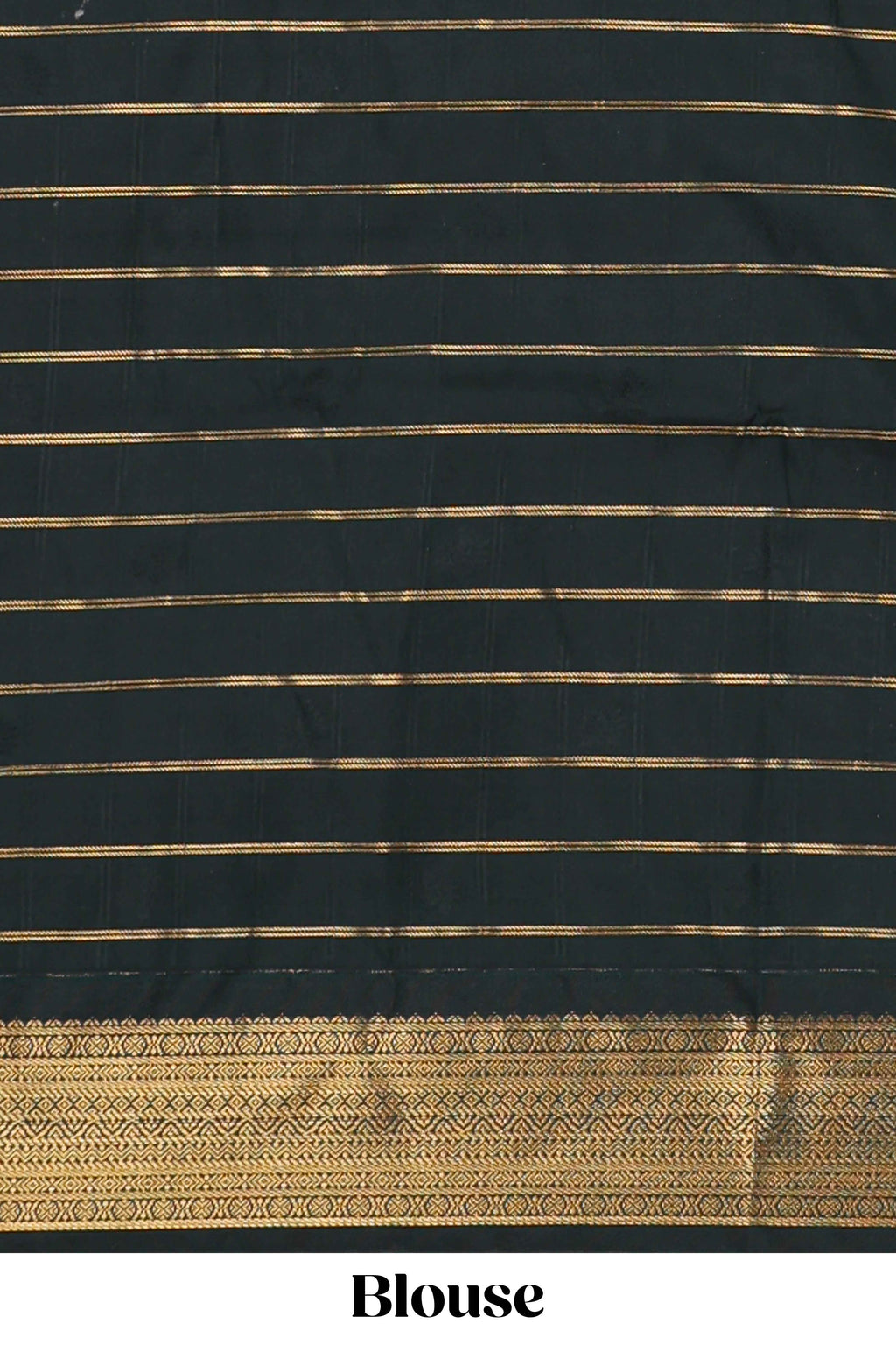 Pink checked floral motifs design semi soft silk saree with contrast border and striped blouse