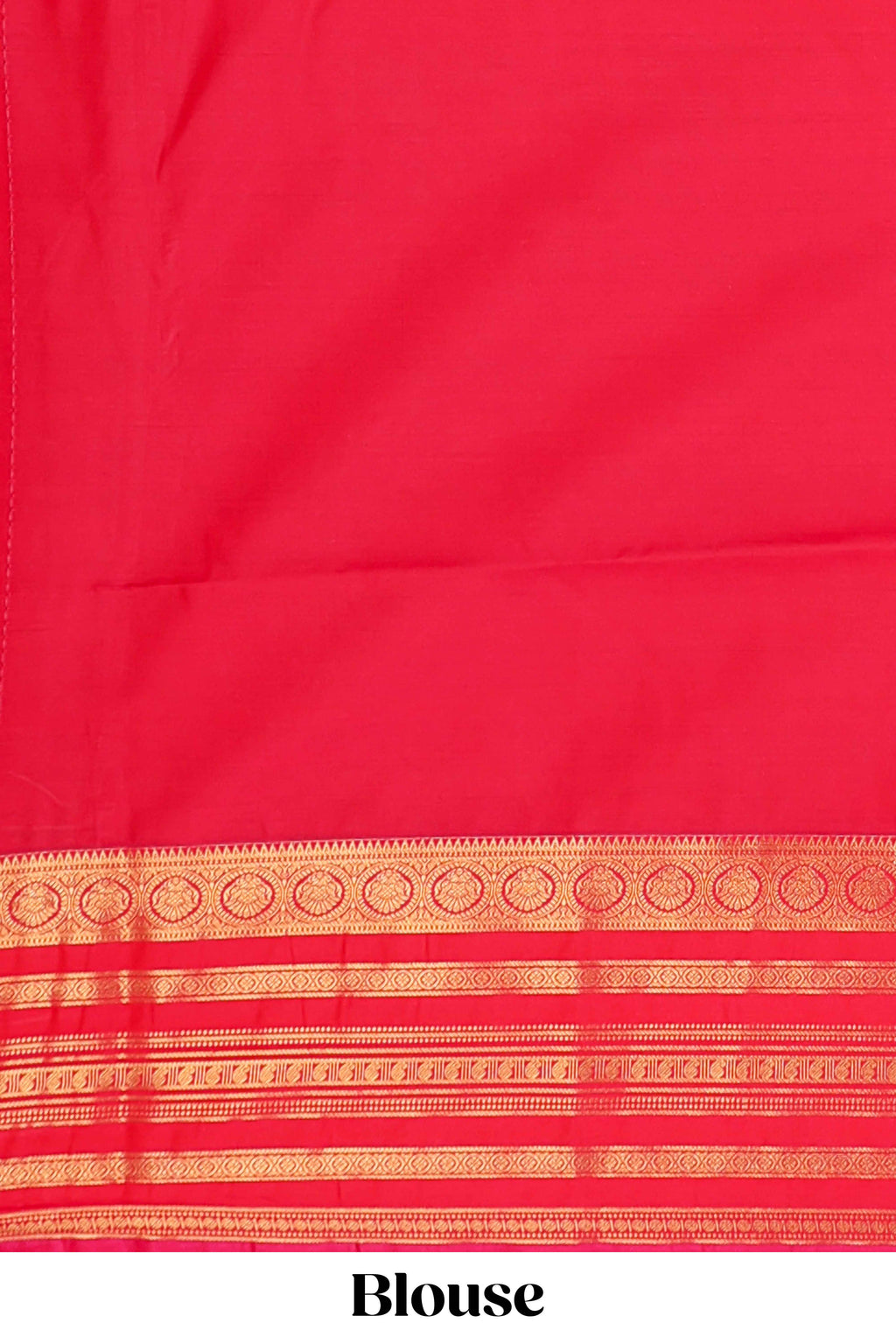 Blue checked peacock and unicorn motifs design semi soft silk saree with contrast border and blouse