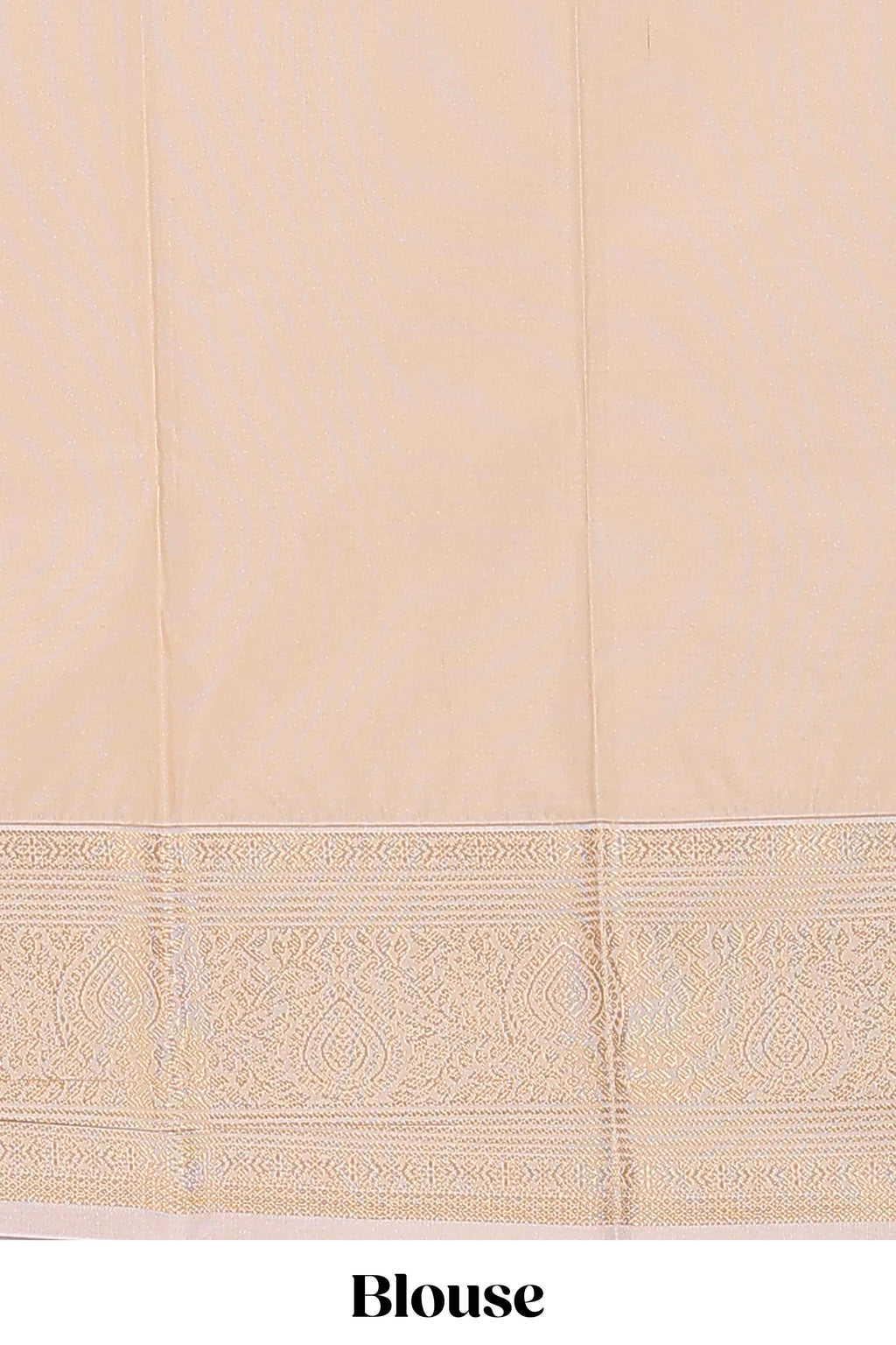 Blue zari motifs design semi soft silk saree with contrast zari border and blouse