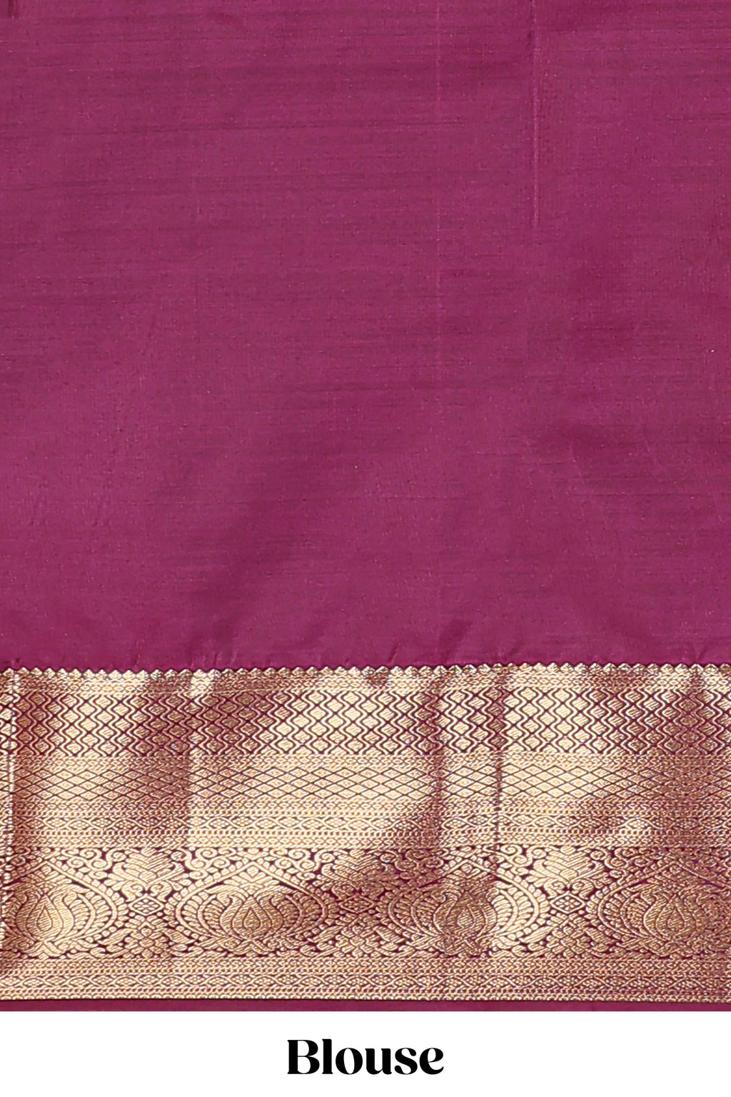 Red geometric zari design semi soft silk saree with contrast zari border and blouse