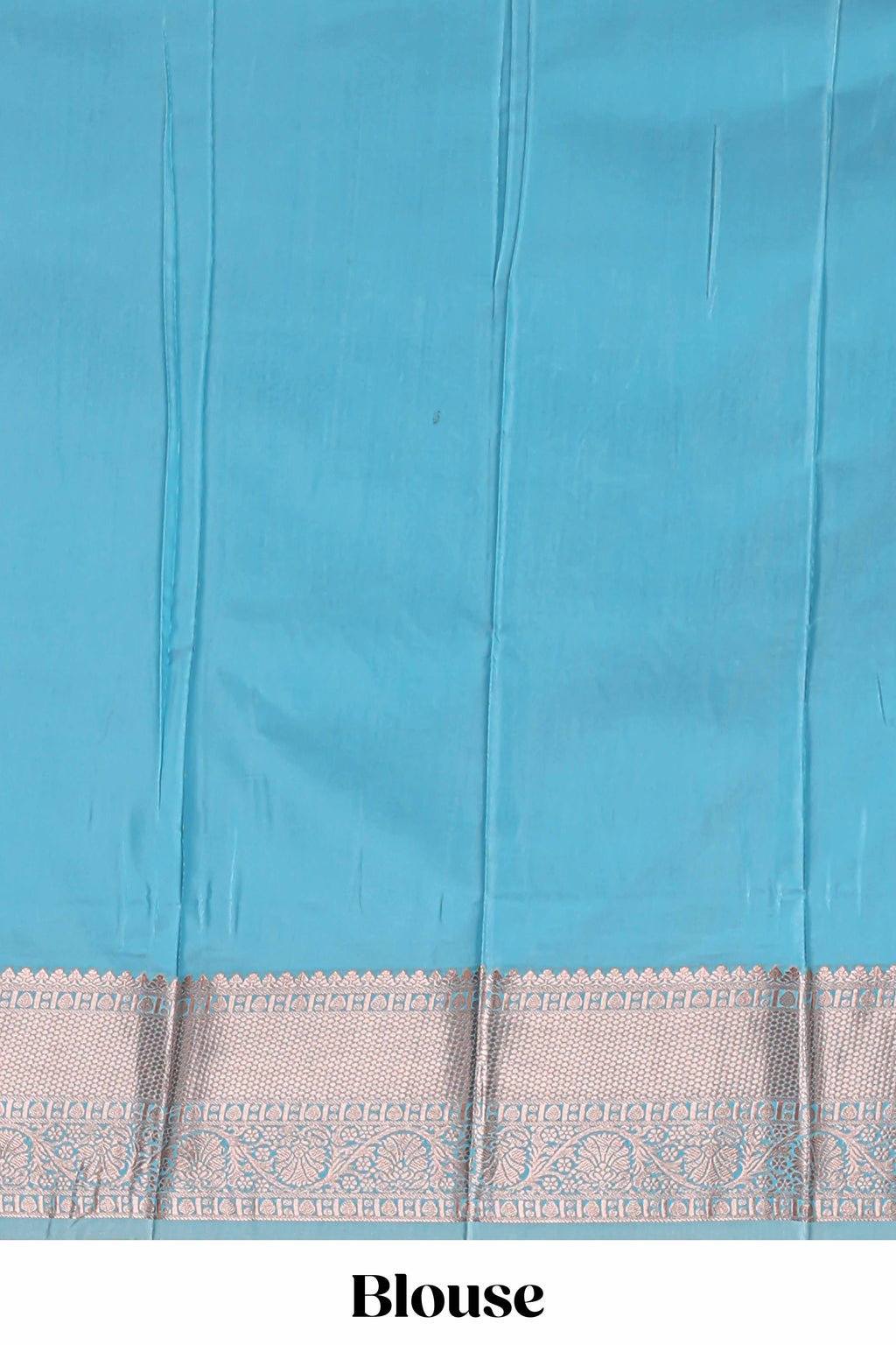 Sky Blue Color Tissue Silk Saree with  Zari Weaving Body and Border along with Matching Blouse