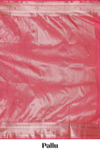 Pink Color Tissue Silk Saree with  Zari Weaving Body and Border along with Matching Blouse