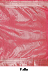 Pink Color Tissue Silk Saree withZari Weaving Body and Border along with Matching Blouse