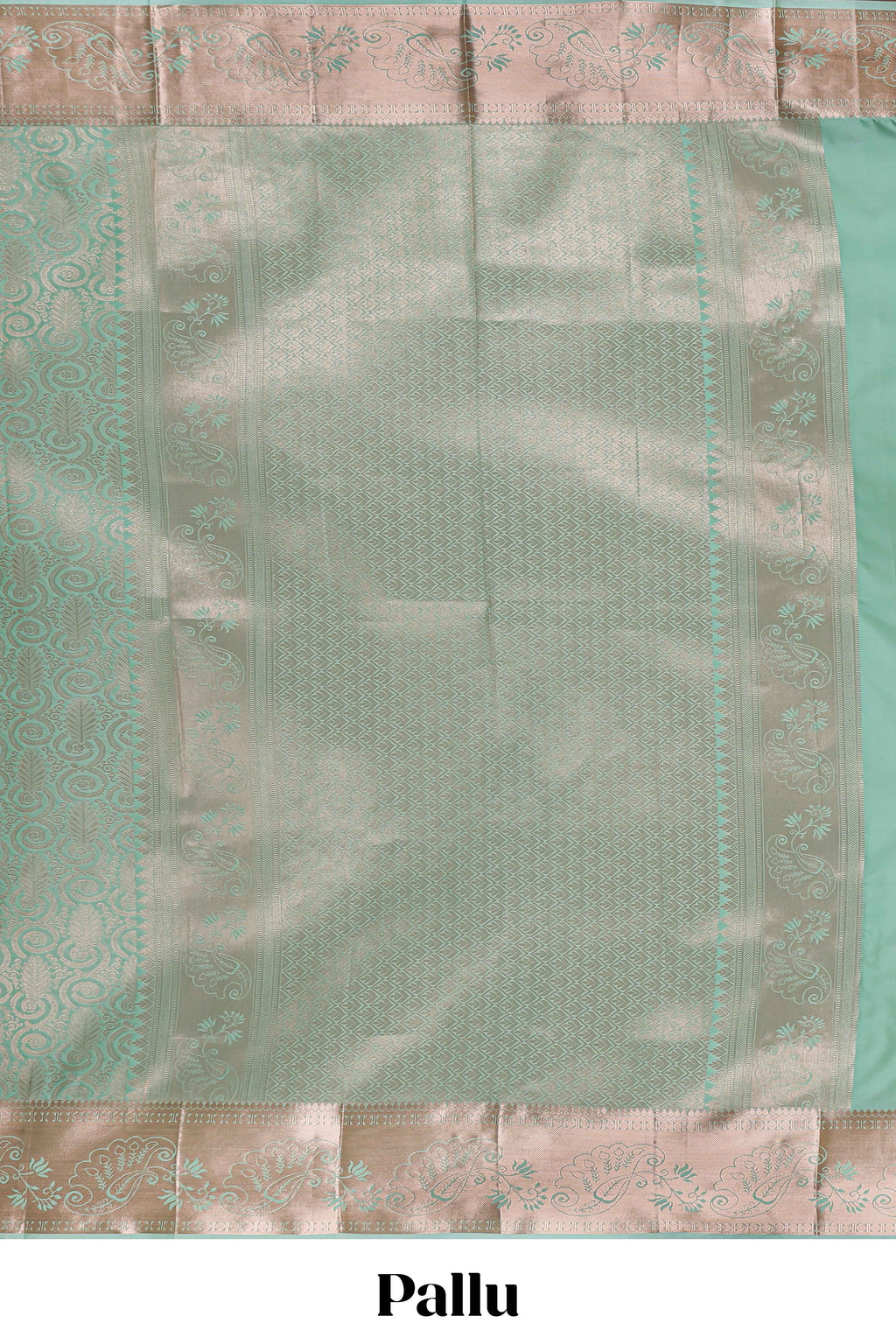 Pastel Green Color Tissue Silk Saree with  Zari Weaving Body and Contrast Border along with Matching Blouse