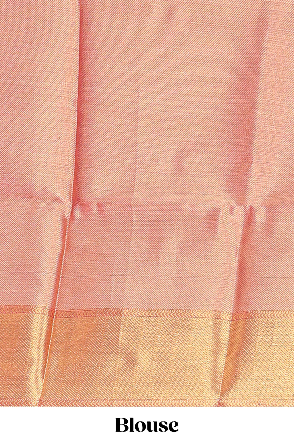 Pink checked zari motifs art tissue saree with self zari border and matching blouse