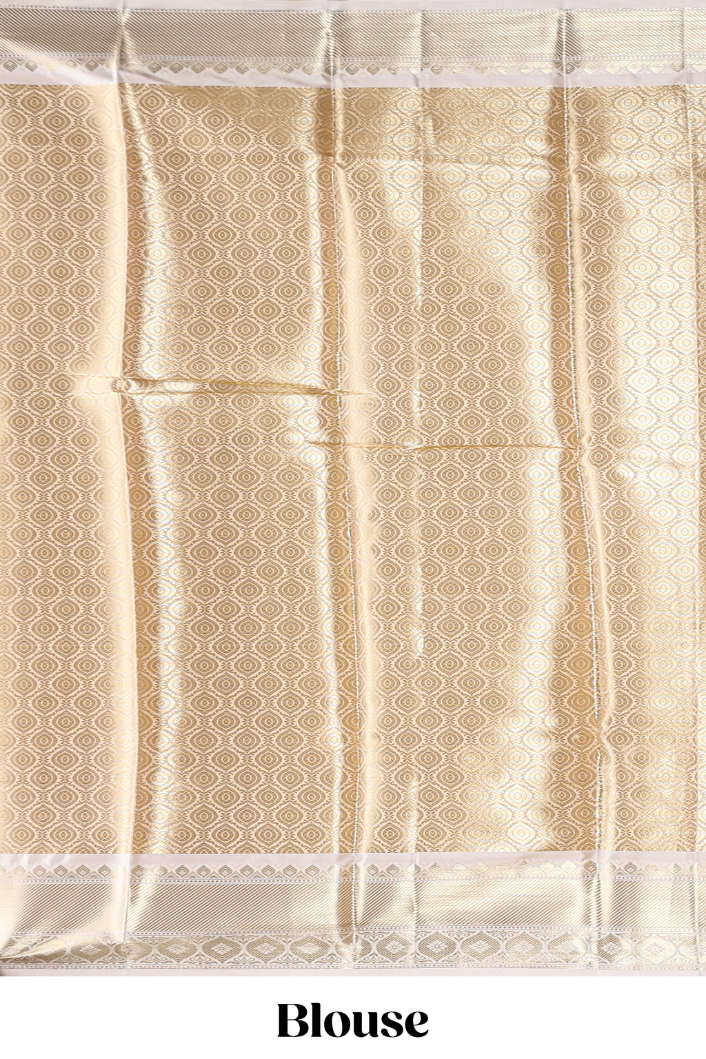 Rust orange zari butta design art tissue saree with contrast zari border and blouse