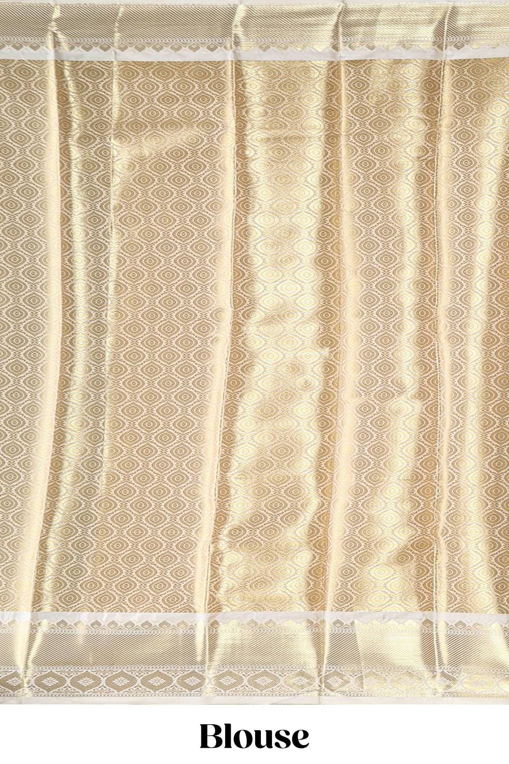 Green butta designs and striped art tissue saree with contrast zari border and blouse