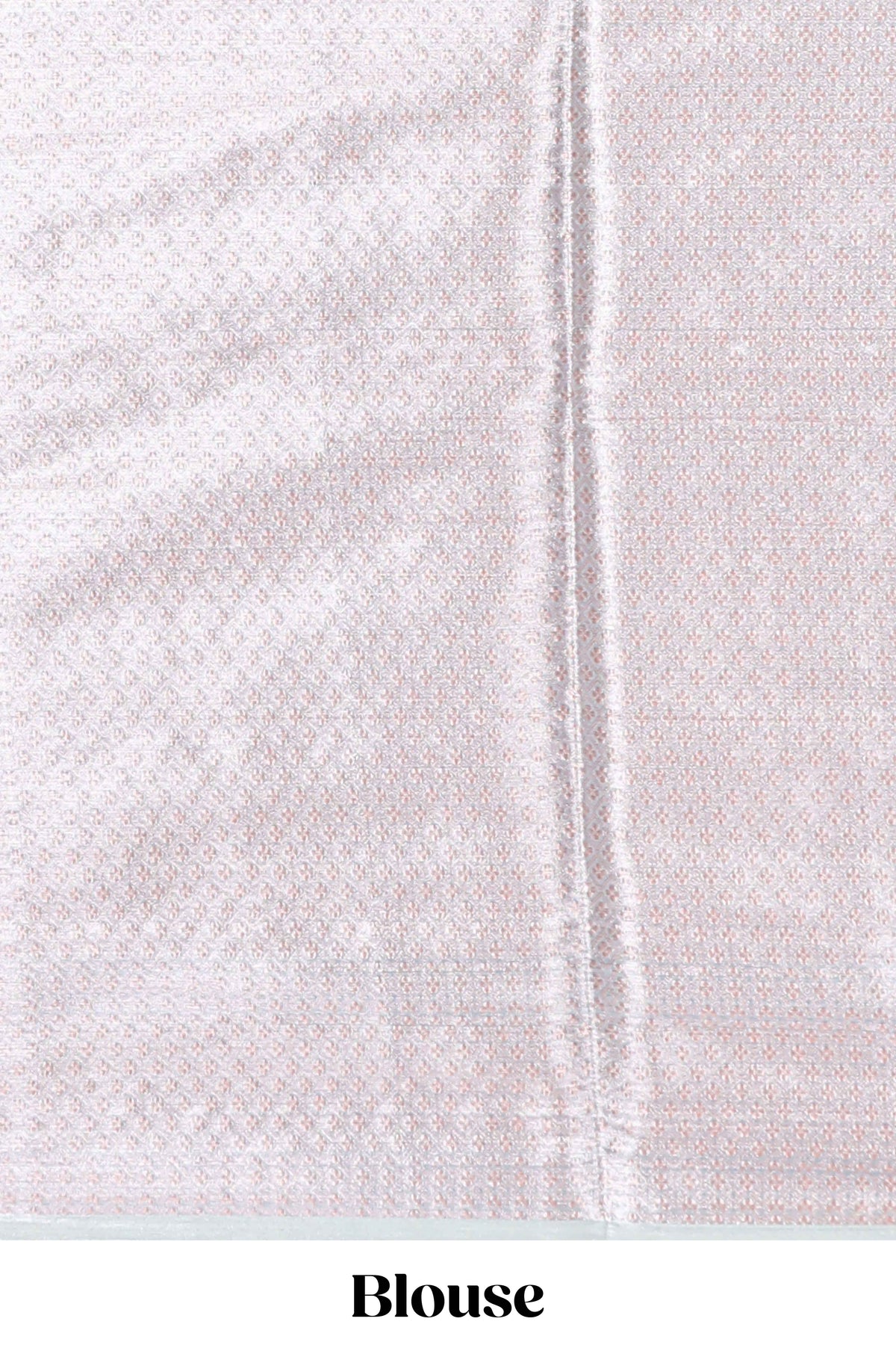 Mauve blue floral zari motifs design art tissue saree with self zari border and contrast blouse