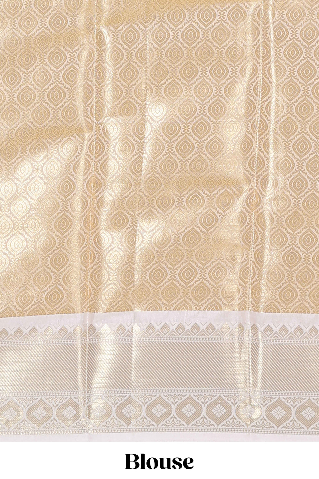 Rust orange zari design art tissue saree with contrast zari border and motifs blouse