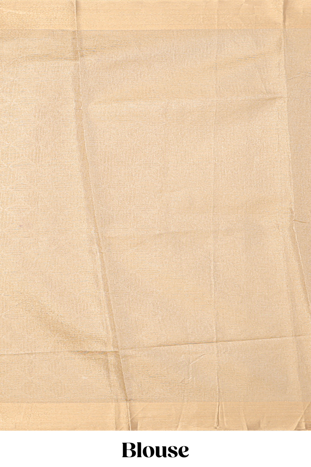 Gold shade geometric design art tissue saree with self zari border and matching blouse