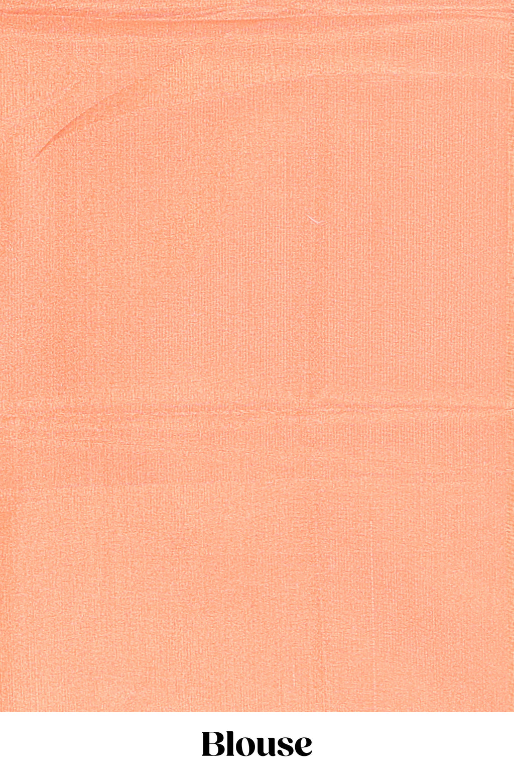 Orange geometric design art tissue saree with self zari border and plain blouse