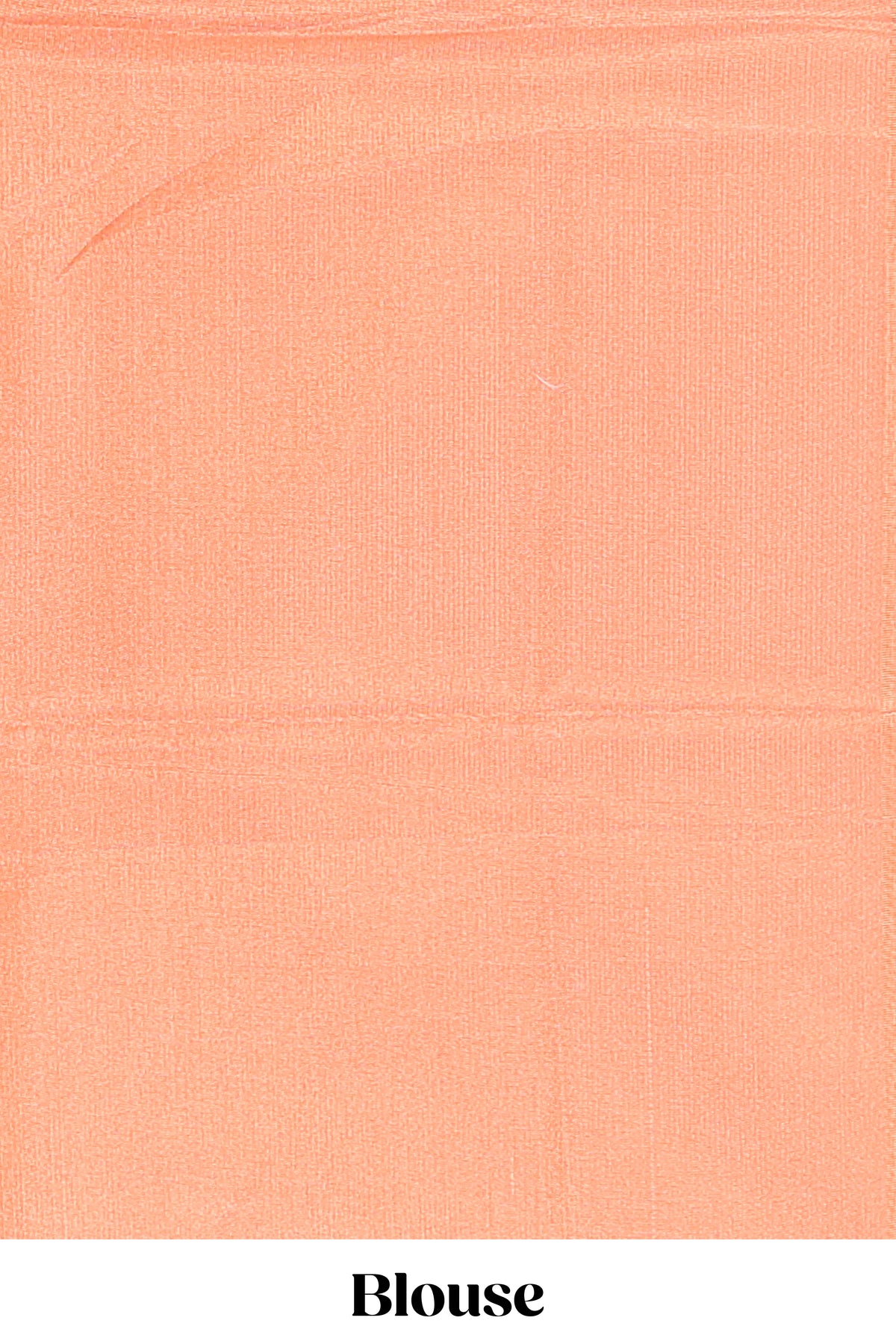 Orange geometric design art tissue saree with self zari border and plain blouse