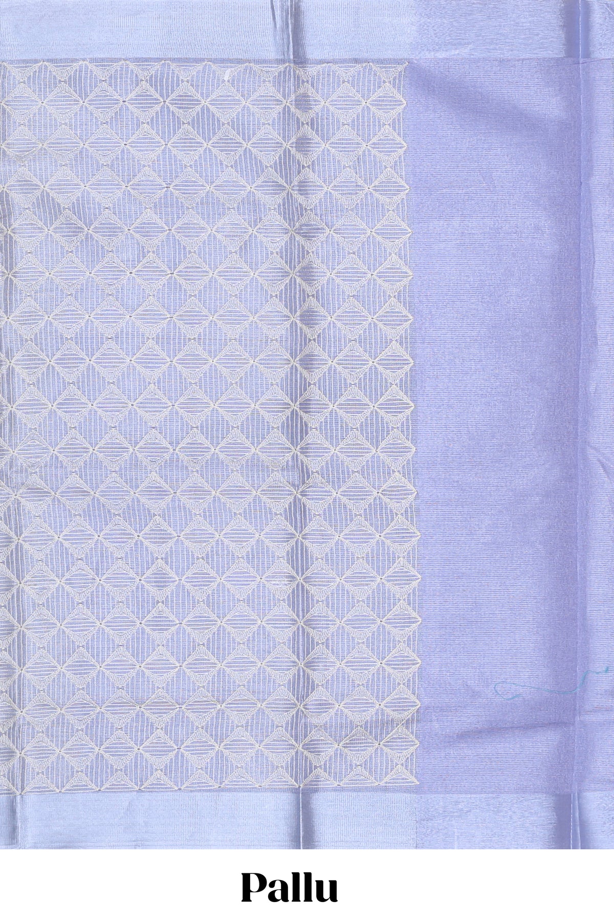 Lavender shade unique design art tissue saree with zari border and plain blouse