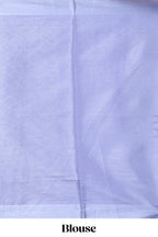 Lavender shade unique design art tissue saree with zari border and plain blouse