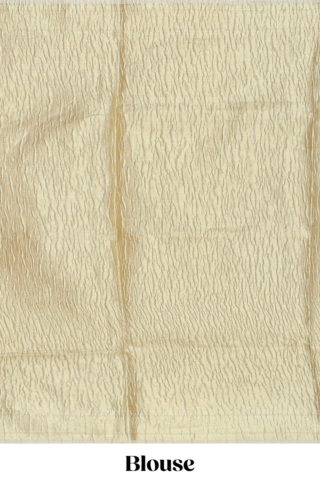 Gold color butta designs art tissue saree with zari border and plain blouse
