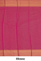 Mustard yellow stripes design tissue saree with contrast border and pallu