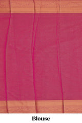Mustard yellow stripes design tissue saree with contrast border and pallu