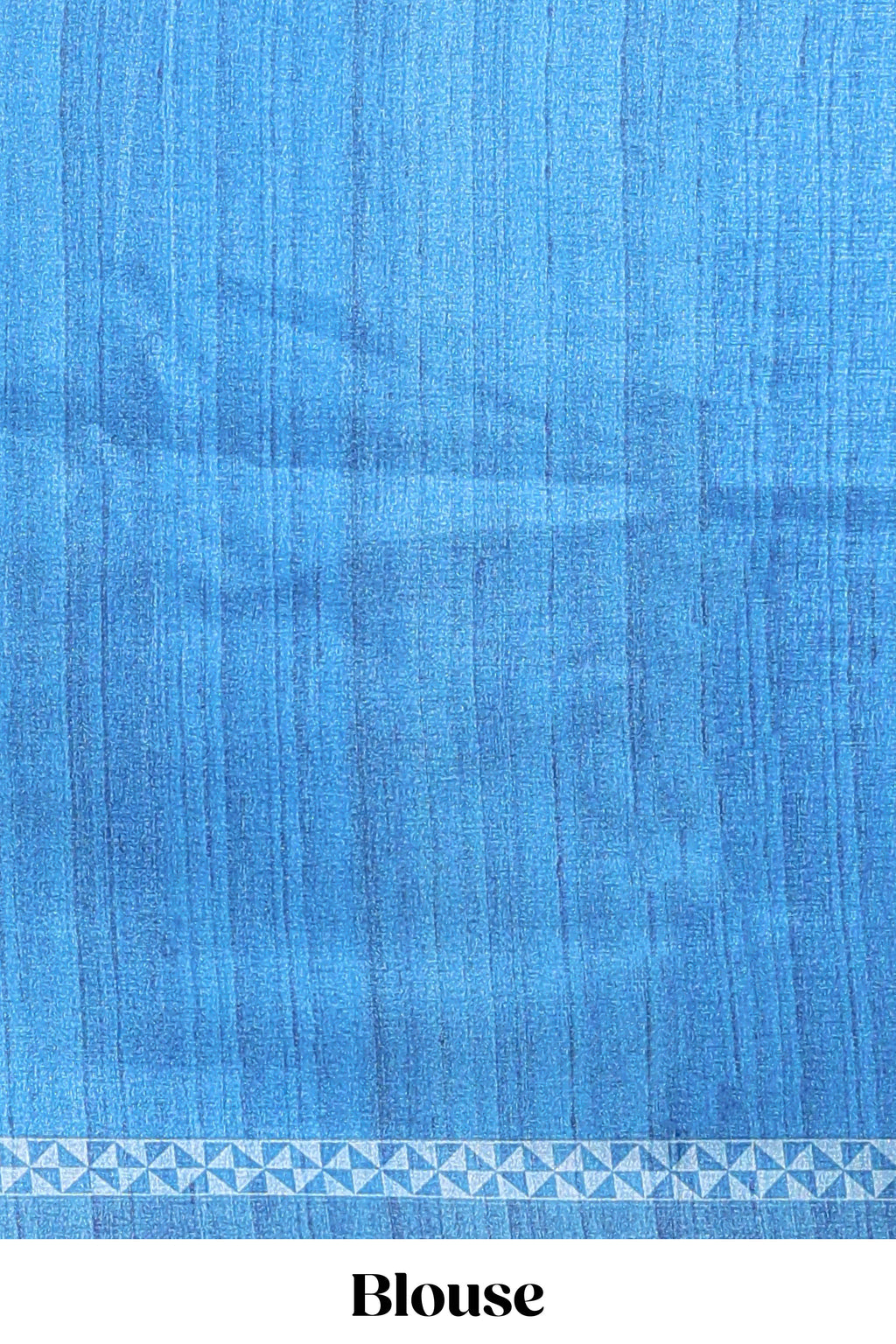 Cream peacock motifs tussar saree with contrast blue border and peacock printed pallu