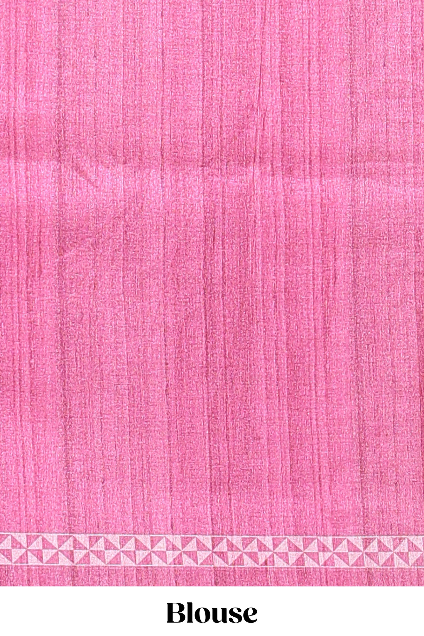 Cream peacock motifs tussar saree with contrast pink border and peacock printed pallu