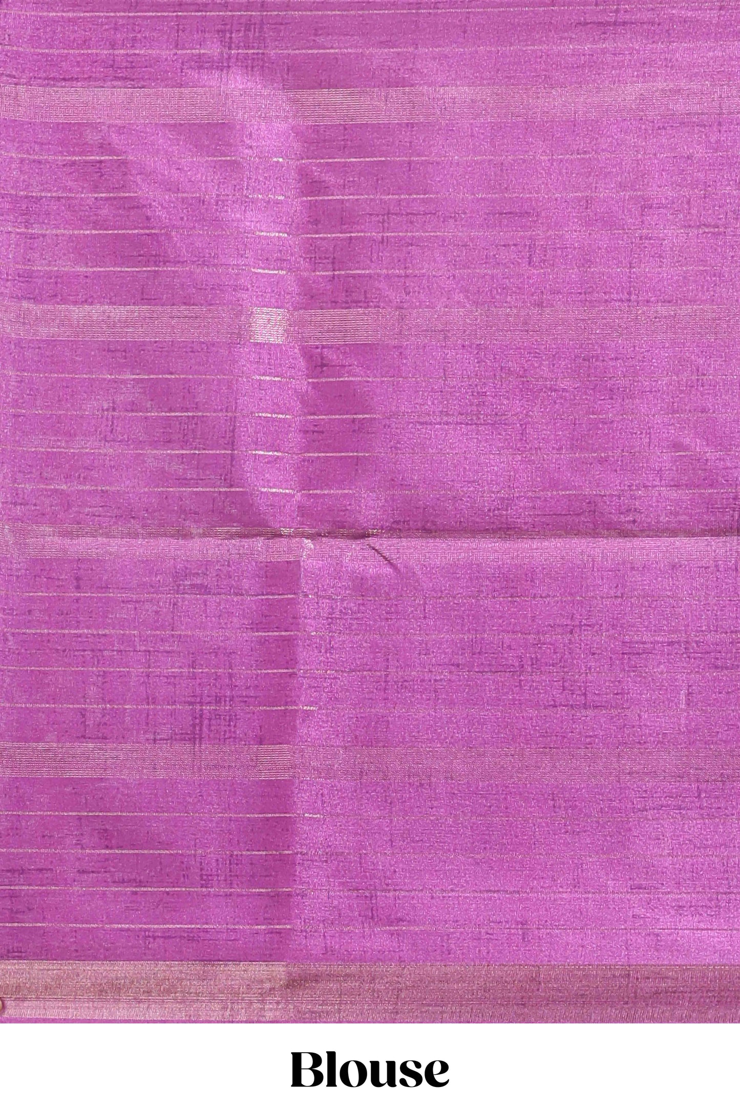 Multi color checked floral design tussar saree with contrast border and zari striped blouse