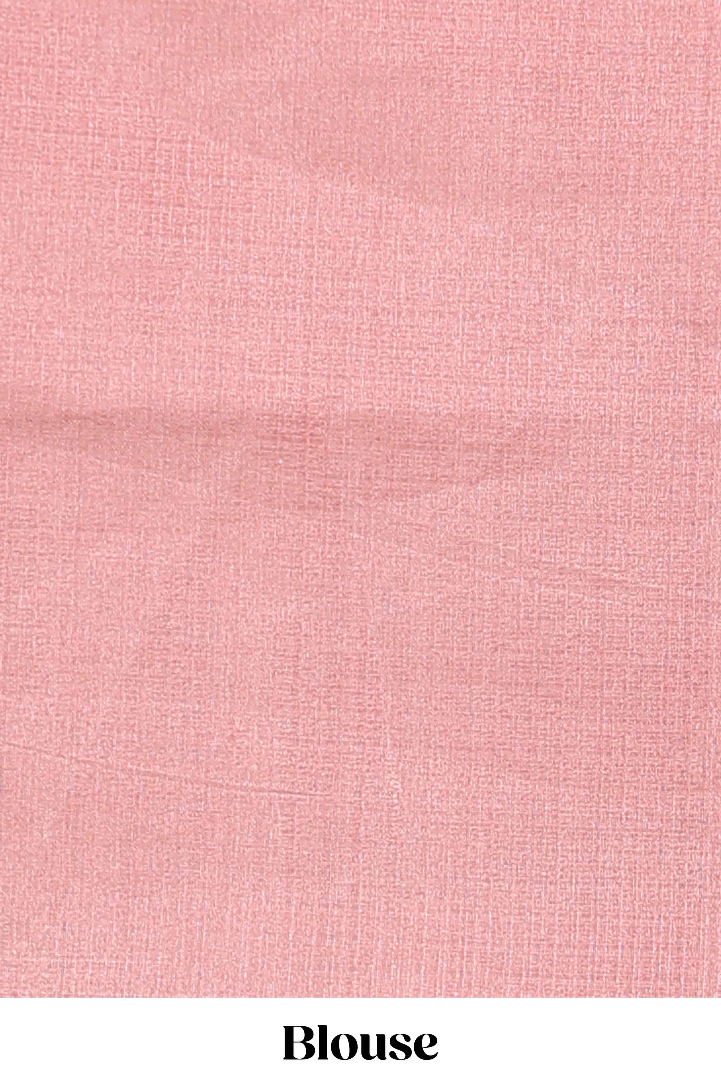 Borderless pink peacock feather design semi tussar saree with self pallu and matching blouse