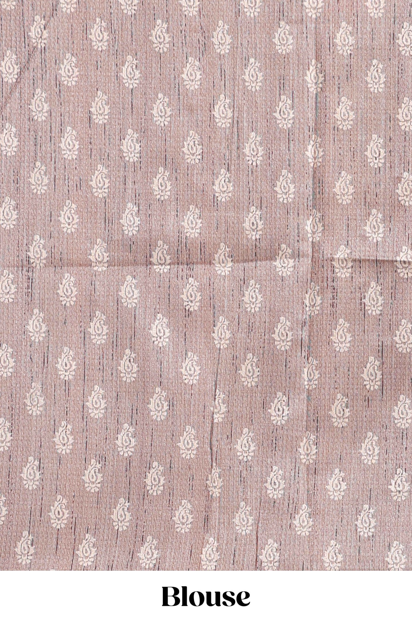 Purple floral design semi tussar saree with contrast border and floral printed blouse