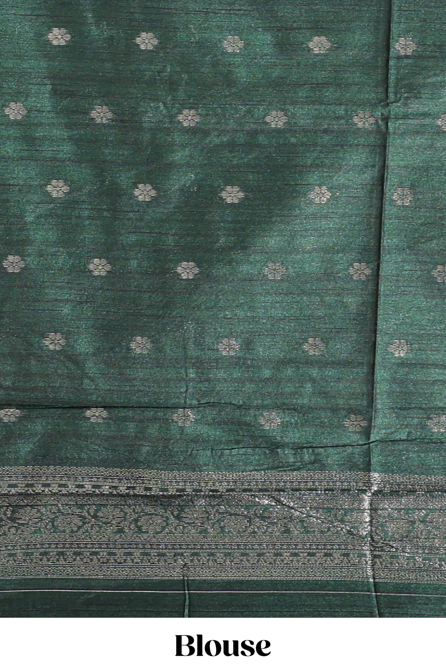 Borderless yellow floral design semi tussar saree with contrast pallu and blouse